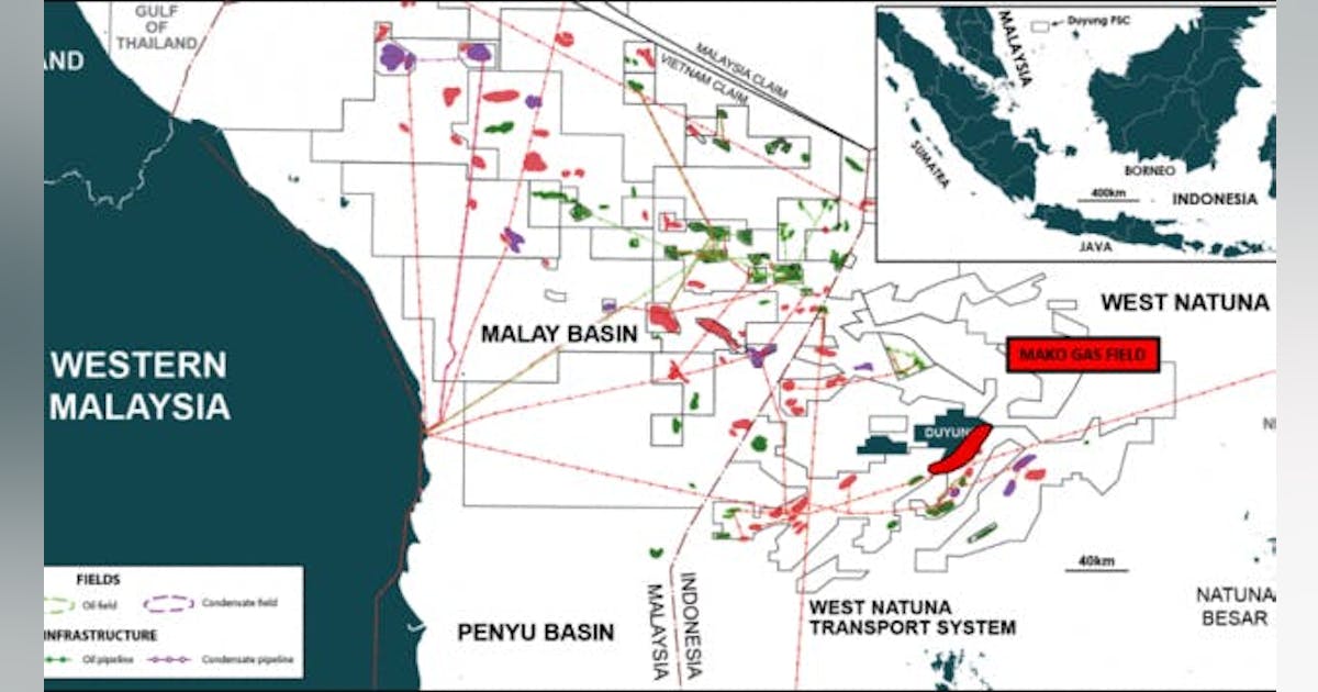 Indonesia menandatangani harga gas untuk pengembangan lapangan Mako lepas pantai