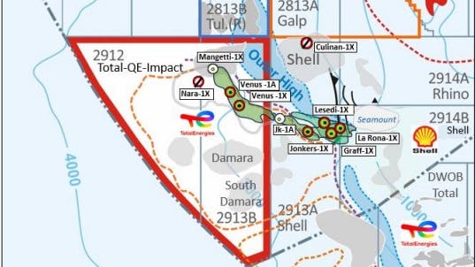 Africa Oil has an indirect interest in block 2913B offshore Namibia via its 31.1% shareholding in Impact Oil & Gas, a partner to operator TotalEnergies.