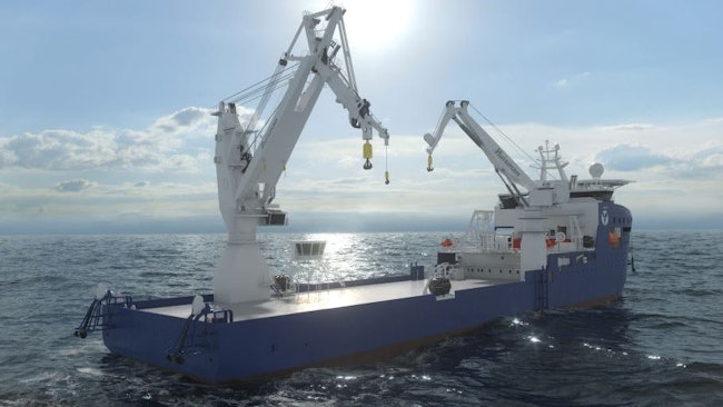 Huisman has been awarded a contract with VARD for the delivery of a full electric 250-mt hybrid boom subsea crane, and a 100-mt knuckle boom crane destined for integration into Toyo Construction's latest cable-lay and construction vessel.