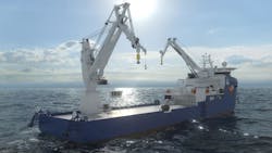 Huisman has been awarded a contract with VARD for the delivery of a full electric 250-mt hybrid boom subsea crane, and a 100-mt knuckle boom crane destined for integration into Toyo Construction&apos;s latest cable-lay and construction vessel.