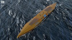 Artistic depiction of Magallanes Renovables first tidal energy array. Artistic depiction of Magallanes Renovables first tidal energy array.