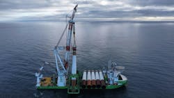 DEME’s wind installation vessel Orion. DEME’s wind installation vessel Orion.