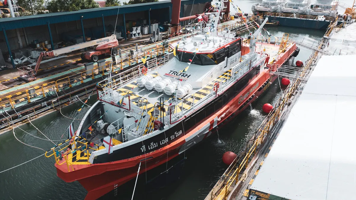 Crew Shell Boat TMS takes delivery of Gen 4 offshore crew boat | Offshore