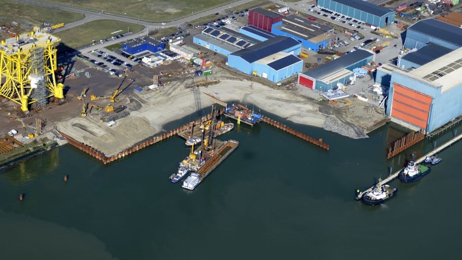 Smulders new site for DC platform fabrication in Vlissingen, the Netherlands.