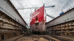 The Fugro Pioneer is ready to be equipped with methanol engines after successfully converting the main components on board. The Fugro Pioneer is ready to be equipped with methanol engines after successfully converting the main components on board.