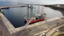 Port of Aberdeen handled more than 700 vessels associated with offshore wind projects, including the Blue Tern (pictured). Port of Aberdeen handled more than 700 vessels associated with offshore wind projects, including the Blue Tern (pictured).