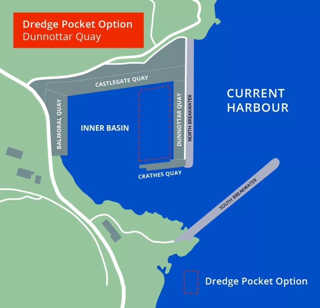 Illustration of the South Harbour capital dredge project Illustration of the South Harbour capital dredge project