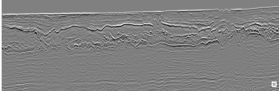 According to PGS, encouraging imaging in the pre-Messinian section is already apparent in this pseudo relief image from the early-out KPSDM full stack volume through Merneith &amp; Luxor MC3D.