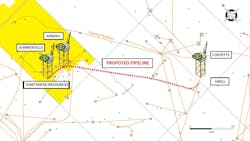 Preferred tie-in point of Anning and Somerville fields to Shell’s infrastructure (Corvette and Leman-A platforms) Preferred tie-in point of Anning and Somerville fields to Shell’s infrastructure (Corvette and Leman-A platforms)