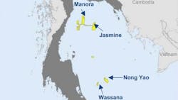 Wassana is north of Malaysia, while Manora is south of Thailand.