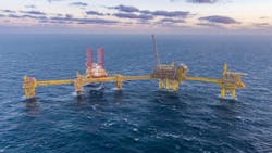 View of Tyra II completed View of Tyra II completed