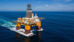 The well was drilled by the Deepsea Stavanger drilling rig. The well was drilled by the Deepsea Stavanger drilling rig.