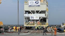 Transportation of the SRU module Transportation of the SRU module