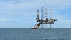 The Kupe platform sits next to the Valaris 107 mobile offshore drilling unit in the Taranaki Basin, located along the west coast of the North Island in New Zealand. Beach&rsquo;s Kupe project consists of three production wells up to 3.8 km in depth as well as the Kupe unmanned offshore platform.