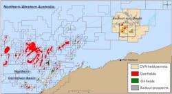 Location of Bedout Basin assets Location of Bedout Basin assets