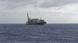 An FPSO owned by Petrobras on the Albacora Field in the Campos Basin offshore Brazil An FPSO owned by Petrobras on the Albacora Field in the Campos Basin offshore Brazil