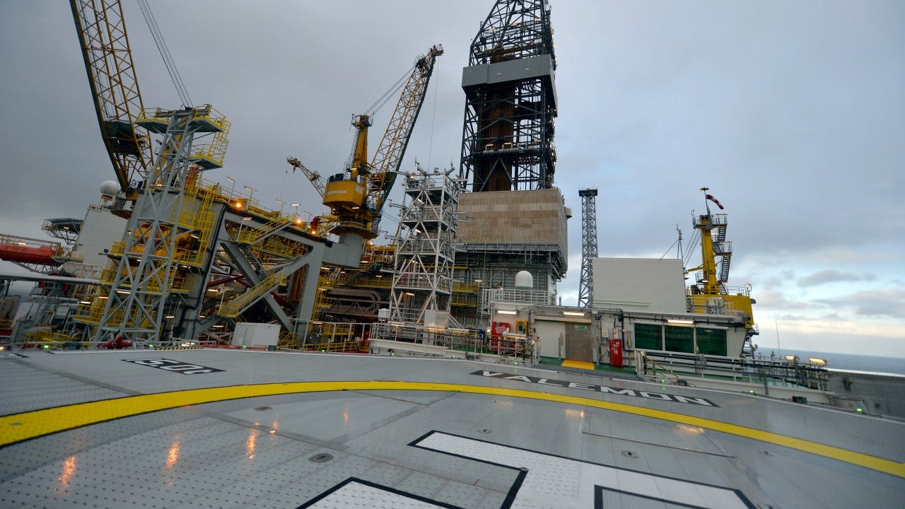 The Valemon platform in the North Sea