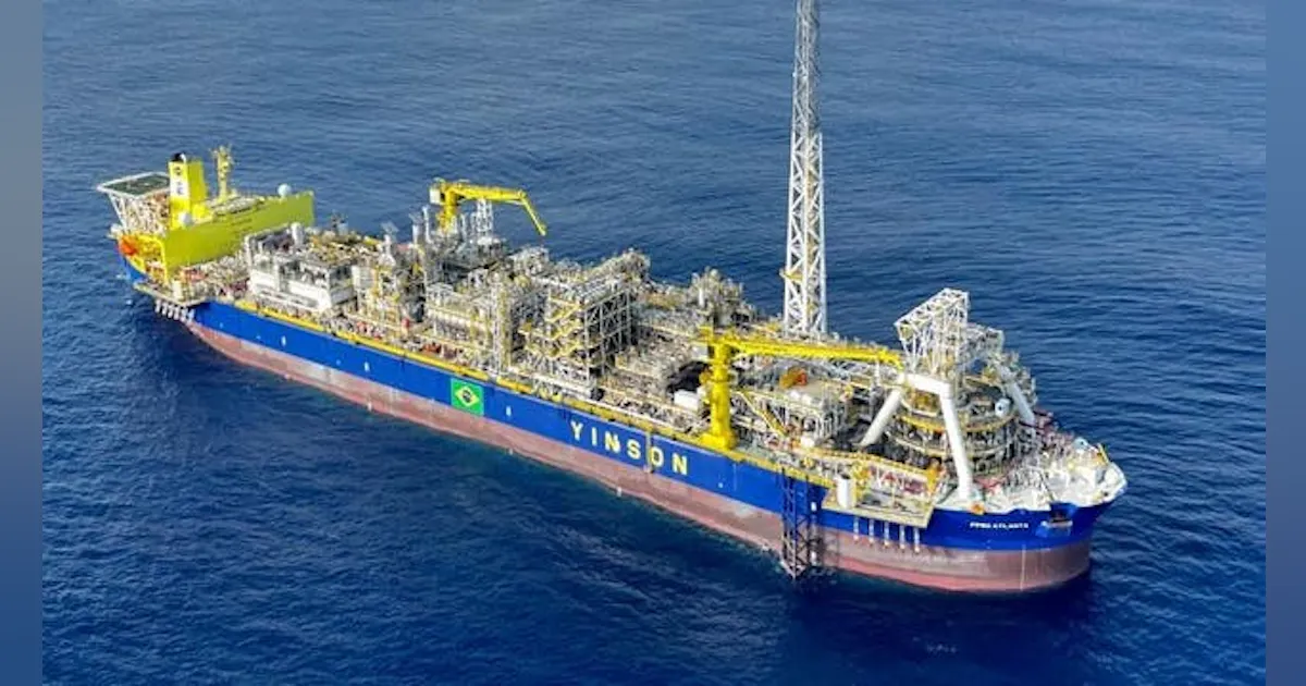 Atlanta FPSO undergoing mooring offshore Brazil | Offshore Magazine