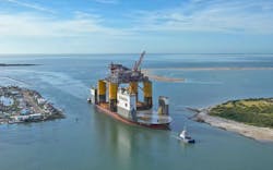 Shell’s Whale FPU arrived in the Gulf of Mexico aboard the heavy transport vessel Boka Vanguard in November 2023. Shell’s Whale FPU arrived in the Gulf of Mexico aboard the heavy transport vessel Boka Vanguard in November 2023.