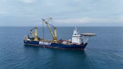 Jumbo’s DP2 Fairplayer vessel was deployed for the operations for Yunneng Wind Power Co. Ltd. Jumbo’s DP2 Fairplayer vessel was deployed for the operations for Yunneng Wind Power Co. Ltd.