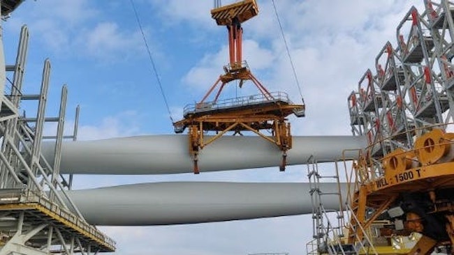 Seaway Ventus has installed the first wind turbine on Ørsted's Borkum Riffgrund 3 offshore wind farm. The vessel recently concluded turbine installation on Gode Wind 3, which was Seaway Ventus' inaugural project.