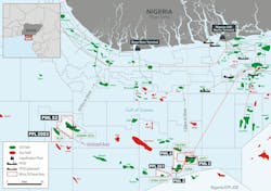 Africa Oil&apos;s Nigeria regional map of assets as of May 2024
