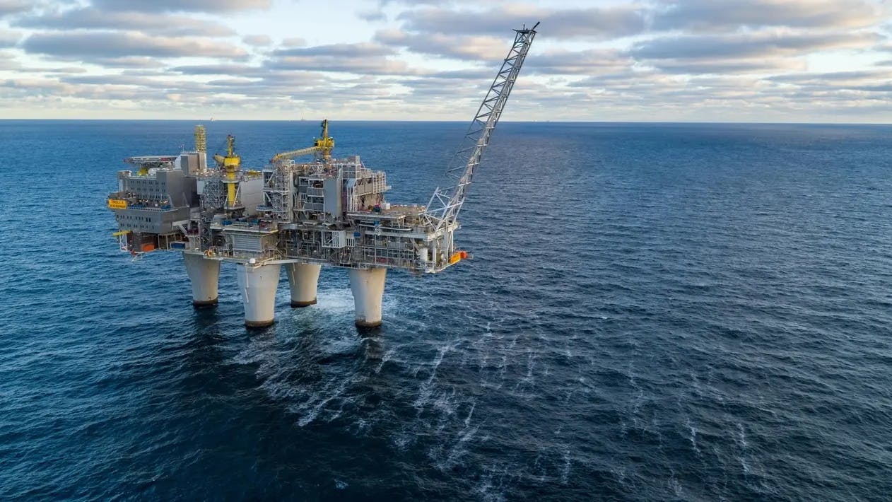 Troll A platform in the North Sea