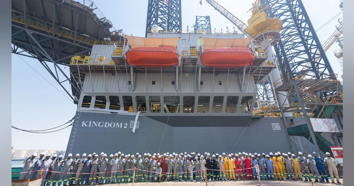 Lamprell Rig Lamprell jackup departs UAE for Saudi Arabia | Offshore Magazine