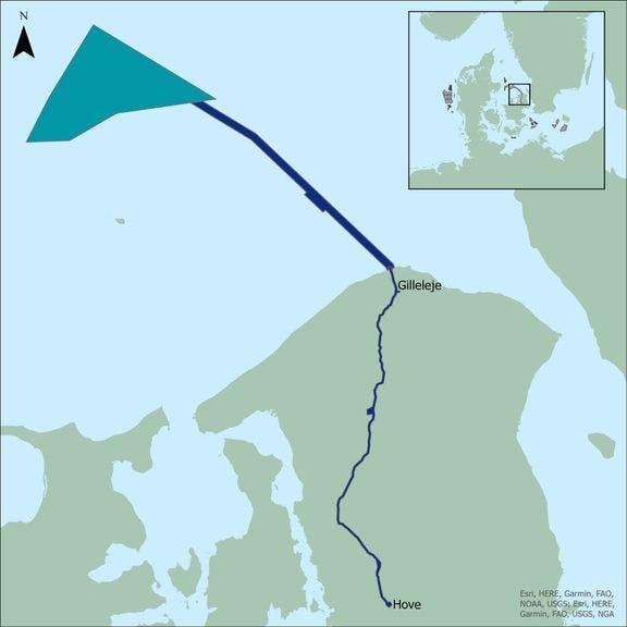 The plan for Hessel&oslash; Offshore Wind Farm consists of the installation of a number of offshore wind turbines corresponding to 800-1,200 MW.