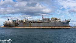 In this photo taken July 2023, ZAFIRO PRODUCER lies at the quay in Frederikshavn. In this photo taken July 2023, ZAFIRO PRODUCER lies at the quay in Frederikshavn.