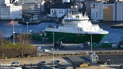 The AHTS Skandi Jupiter is photographed April 2024 in Bergen. The AHTS Skandi Jupiter is photographed April 2024 in Bergen.