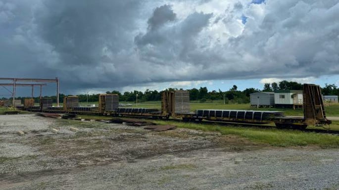 Twin Brothers Marine structural components are being prepared for delivery.