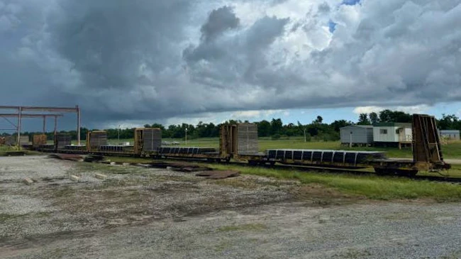 Twin Brothers Marine structural components are being prepared for delivery.