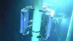 The ARTEMIS tool conducts subsea flexible riser inspection. The ARTEMIS tool conducts subsea flexible riser inspection.