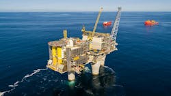 Gas from Stage 2 of the Troll Phase 3 project will head to the Troll A platform. Gas from Stage 2 of the Troll Phase 3 project will head to the Troll A platform.