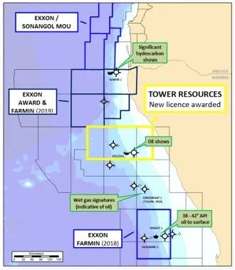 Tower Resources_Namibia map Tower Resources_Namibia map