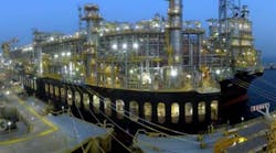 In its first-quarter 2024 report, Kosmos said the hub terminal is complete and handed over to operations. The FLNG vessel arrived on location and moored to hub terminal. In its first-quarter 2024 report, Kosmos said the hub terminal is complete and handed over to operations. The FLNG vessel arrived on location and moored to hub terminal.