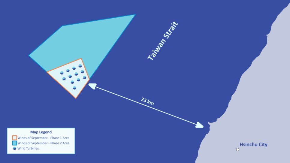 The &ldquo;Winds of September Phase 1&rdquo; project will involve the installation of up to 12 floating platforms for expected capacity of 180 MW.