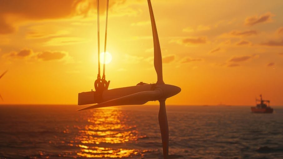 Unrelated offshore wind turbine photo