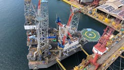 Seatrium delivers the Vali jackup rig to Borr Drilling, about a year ahead of its planned delivery next year. Seatrium delivers the Vali jackup rig to Borr Drilling, about a year ahead of its planned delivery next year.