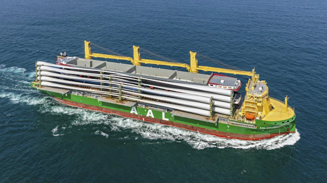 AAL Shipping reports that its heavy lift carrier AAL Limassol has completed its maiden voyage to Europe, safely delivering over 89,000 freight tons of multipurpose cargo on a single sailing.