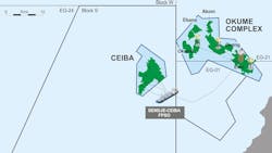 Block G (Ceiba Field and Okume Complex) operations map Block G (Ceiba Field and Okume Complex) operations map