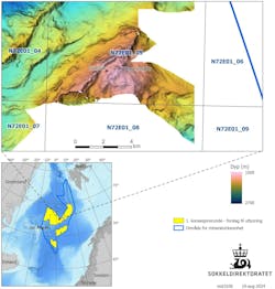 Topographical and location maps of the site of the new inactive sulfide deposit called “Grøntua.” Topographical and location maps of the site of the new inactive sulfide deposit called “Grøntua.”