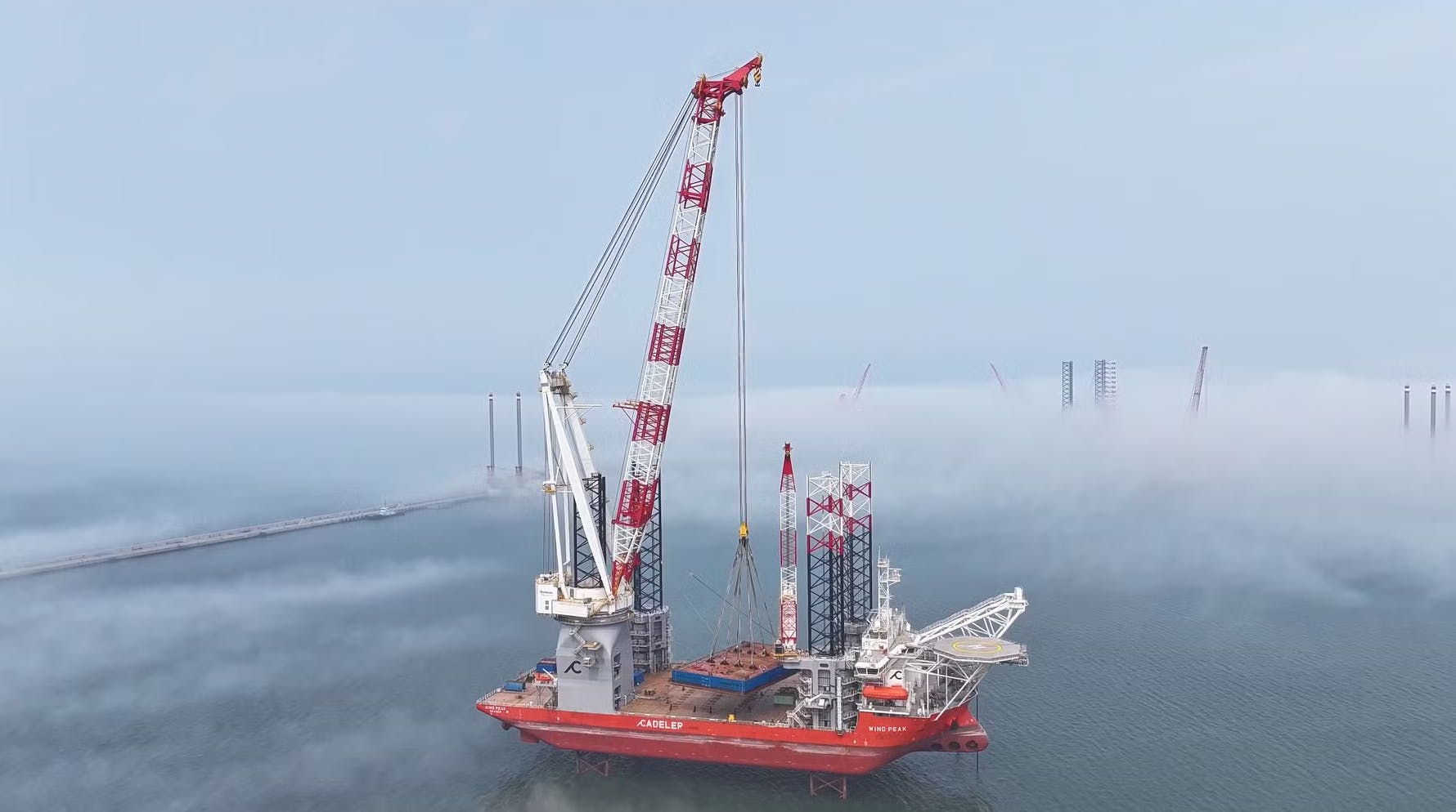 Kongsberg Maritime will supply a package of technology for COSCO&rsquo;s latest wind turbine installation vessel being built by Cadeler.