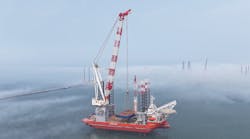 Kongsberg Maritime will supply a package of technology for COSCO’s latest wind turbine installation vessel being built by Cadeler. Kongsberg Maritime will supply a package of technology for COSCO’s latest wind turbine installation vessel being built by Cadeler.
