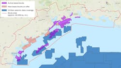 The map illustrates the total coverage of phases 1 and 2 of Viridien’s Gulf of Mexico Carbon Storage Screening Study. The map illustrates the total coverage of phases 1 and 2 of Viridien’s Gulf of Mexico Carbon Storage Screening Study.