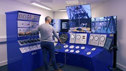 3t Drilling Systems' DrillSIM:5000 Classic immerses trainees in a highly realistic environment with a full-size, accurate representation of a conventional rig. 3t Drilling Systems' DrillSIM:5000 Classic immerses trainees in a highly realistic environment with a full-size, accurate representation of a conventional rig.