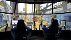The DrillSIM:6000 is a training simulator that provides highly realistic and immersive training environments that accurately mimic offshore drilling operations. The DrillSIM:6000 is a training simulator that provides highly realistic and immersive training environments that accurately mimic offshore drilling operations.