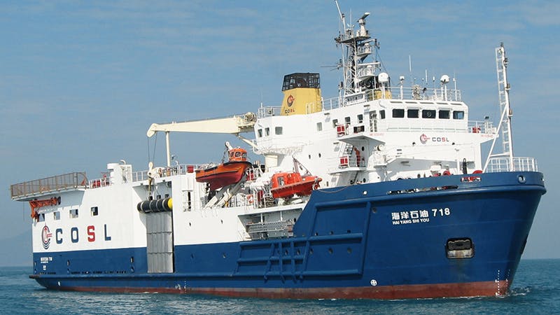 HYSY 718 vessel