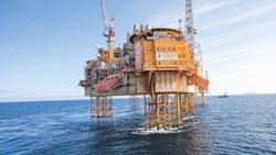 Elgin PUQ platform in the UK North Sea Elgin PUQ platform in the UK North Sea